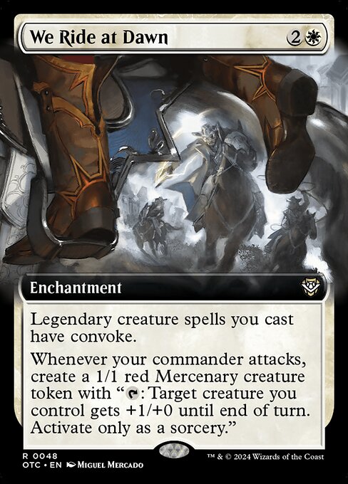 We Ride at Dawn (Extended Art) - Commander: Outlaws of Thunder Junction
