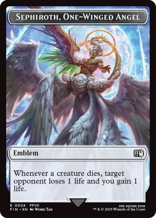 Emblem - Sephiroth, One-Winged Angel // Robot Warrior Double-Sided Token - FINAL FANTASY