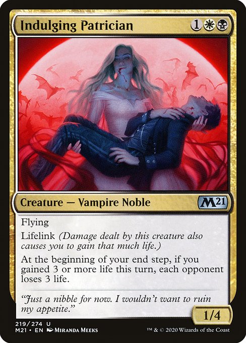 Indulging Patrician (Foil) - Core Set 2021