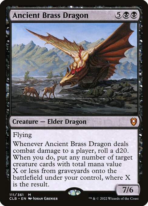 Ancient Brass Dragon (Foil) - Commander Legends: Battle for Baldur's Gate