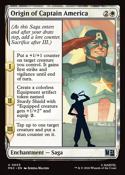 Origin of Captain America (Foil) - Commander: Marvel Super Heroes