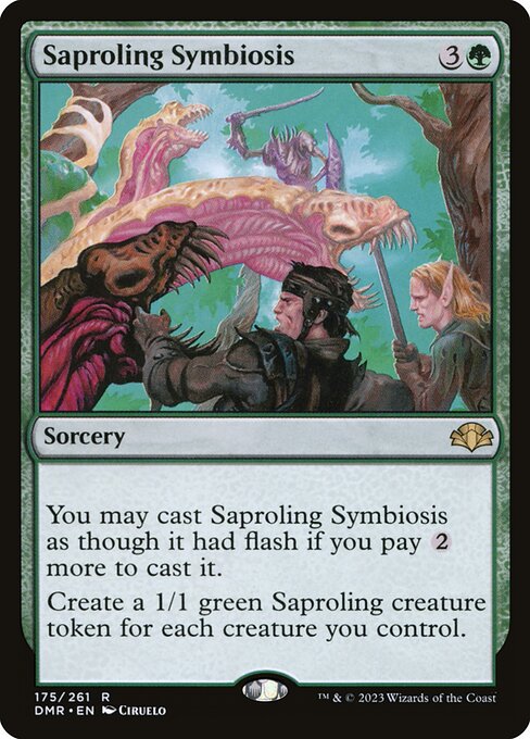 Saproling Symbiosis (Foil) - Dominaria Remastered