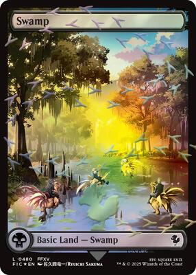 Swamp (Chocobo Track Foil) - Commander: FINAL FANTASY