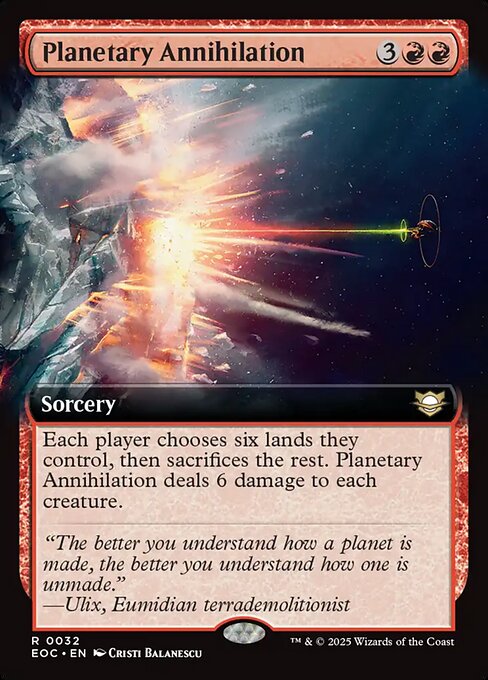 Planetary Annihilation (Extended Art) - Commander: Edge of Eternities