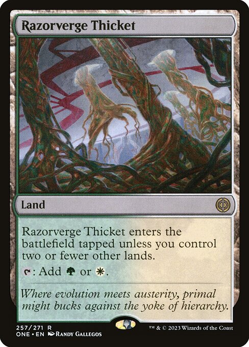 Razorverge Thicket (Foil) - Phyrexia: All Will Be One