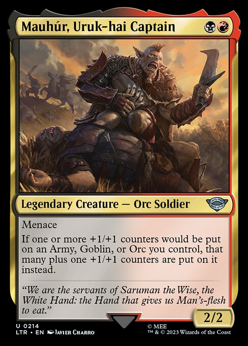 Mauhur, Uruk-hai Captain - Universes Beyond: The Lord of the Rings: Tales of Middle-earth