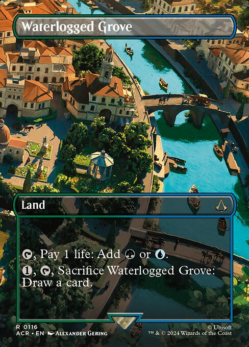 Waterlogged Grove (Borderless) - Universes Beyond: Assassin's Creed