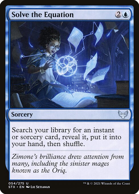 Solve the Equation (Foil) - Strixhaven: School of Mages