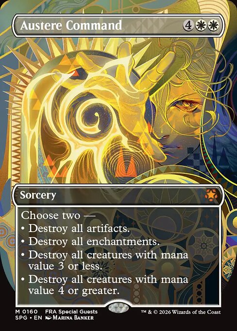 Austere Command (Borderless) (Foil) - Special Guests