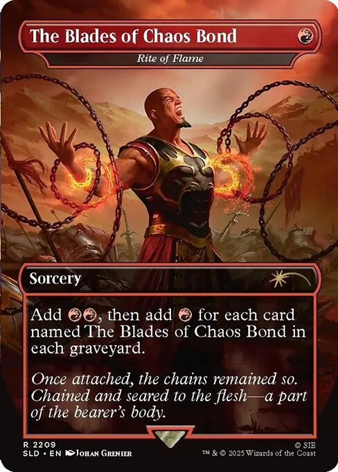 The Blades of Chaos Bond - Rite of Flame - Secret Lair Drop Series
