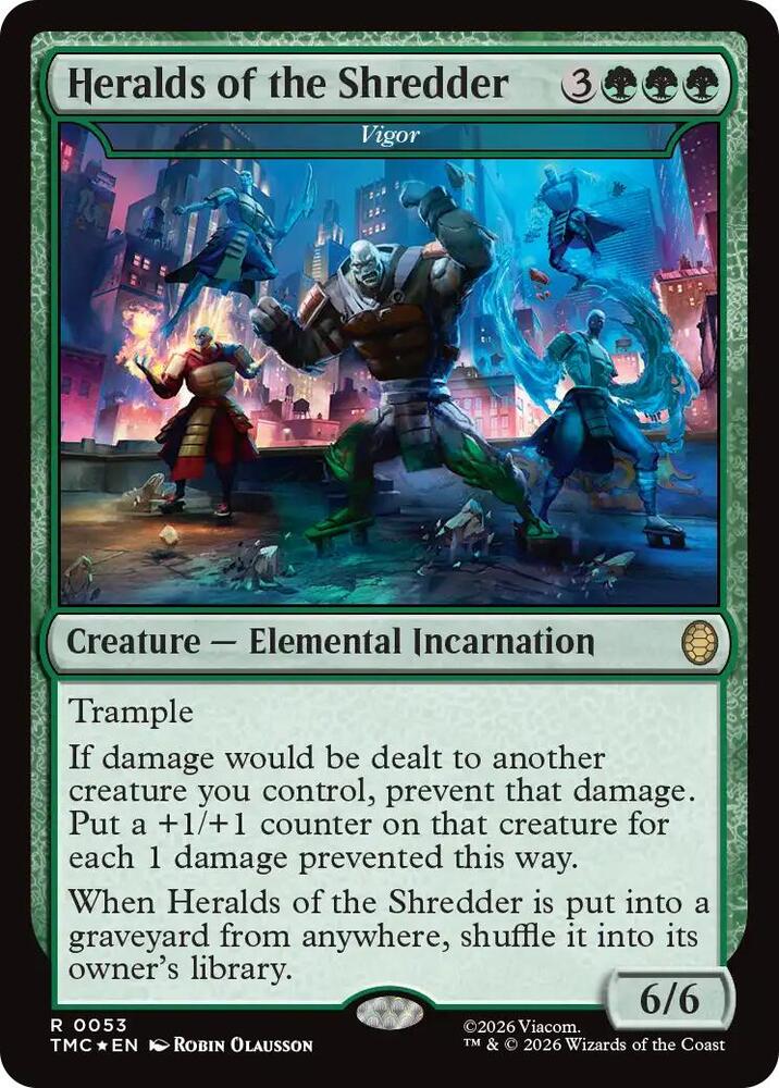 Heralds of the Shredder - Vigor (Surge Foil) - Commander: Teenage Mutant Ninja Turtles