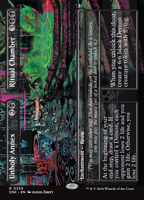 Unholy Annex // Ritual Chamber (Borderless) - Duskmourn: House of Horror