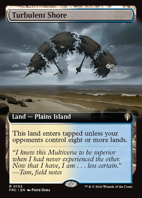 Turbulent Shore (Extended Art) - Commander: Reality Fracture