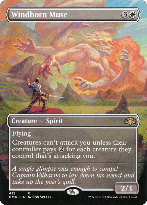 Windborn Muse (Borderless) - Dominaria Remastered