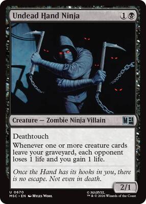Undead Hand Ninja - Commander: Marvel Super Heroes