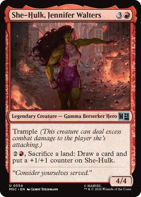 She-Hulk, Jennifer Walters - Commander: Marvel Super Heroes