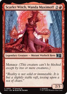 Scarlet Witch, Wanda Maximoff (0855) - Commander: Marvel Super Heroes