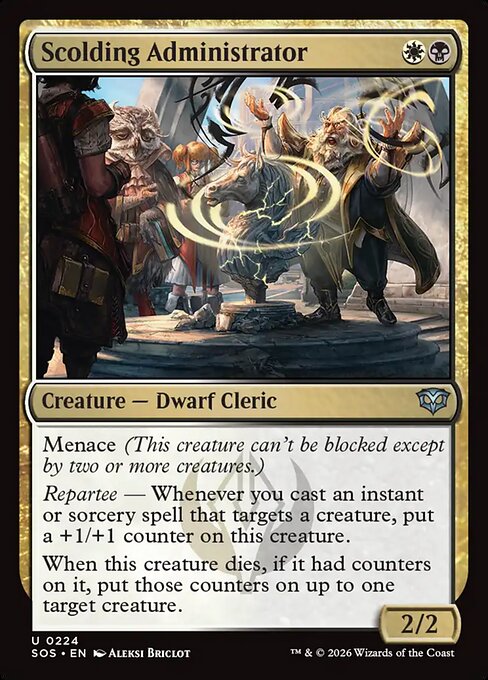 Scolding Administrator (Foil) - Secrets of Strixhaven