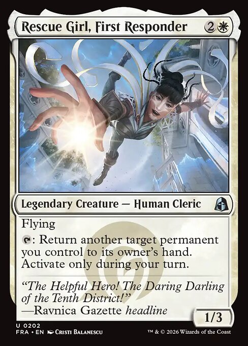 Rescue Girl, First Responder (Foil) - Reality Fracture