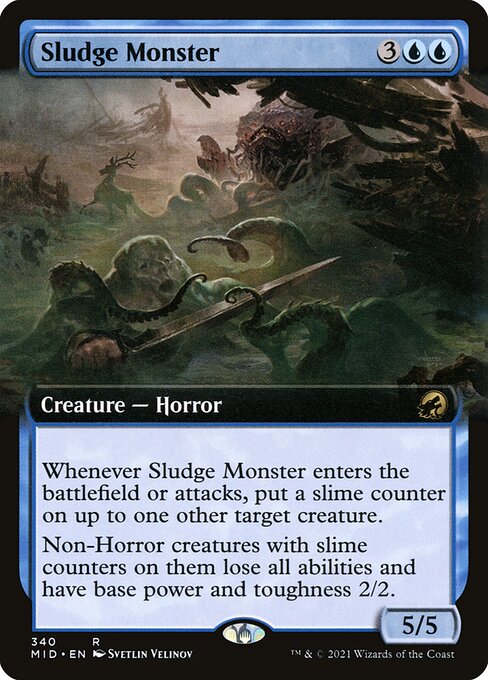 Sludge Monster (Extended Art) - Innistrad: Midnight Hunt