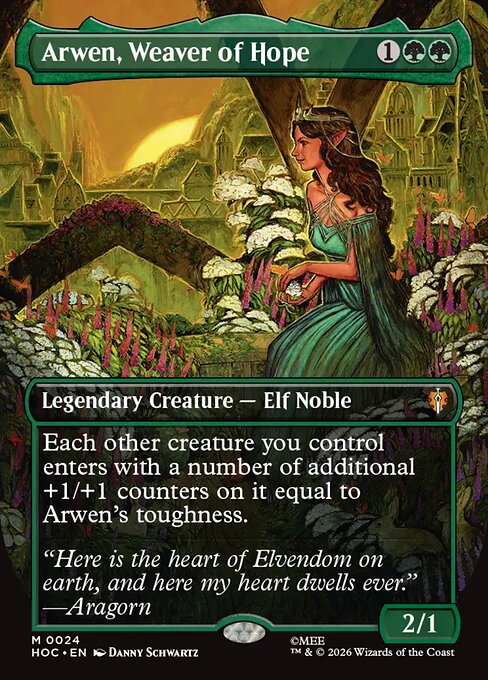 Arwen, Weaver of Hope (Borderless) - The Hobbit: Eternal-Legal
