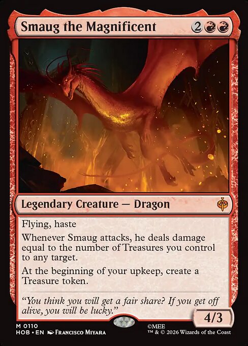 Smaug the Magnificent (Foil) - The Hobbit