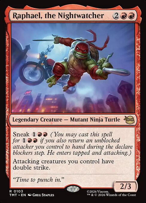 Raphael, the Nightwatcher (Foil) - Teenage Mutant Ninja Turtles
