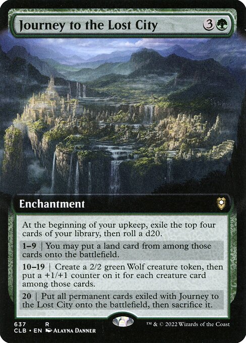 Journey to the Lost City (Extended Art) - Commander Legends: Battle for Baldur's Gate