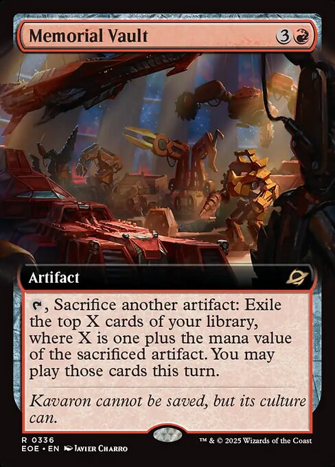 Memorial Vault (Extended Art) (Foil) - Edge of Eternities
