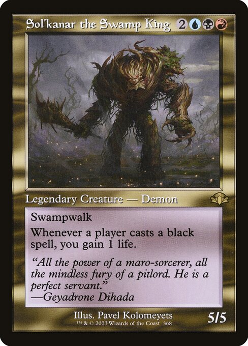 Sol'kanar the Swamp King (Retro Frame) - Dominaria Remastered