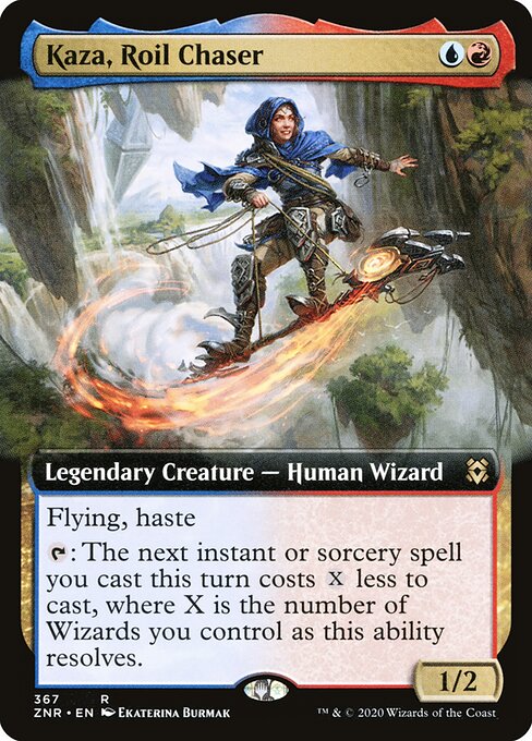 Kaza, Roil Chaser (Extended Art) - Zendikar Rising
