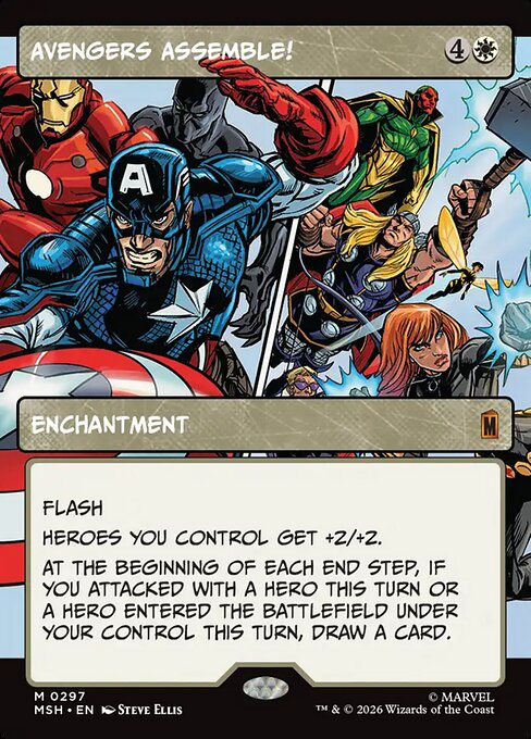 Avengers Assemble! (Borderless) (0297) (Foil) - Marvel Super Heroes