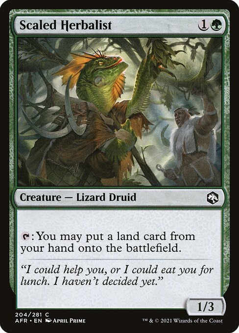 Scaled Herbalist (Foil) - Adventures in the Forgotten Realms