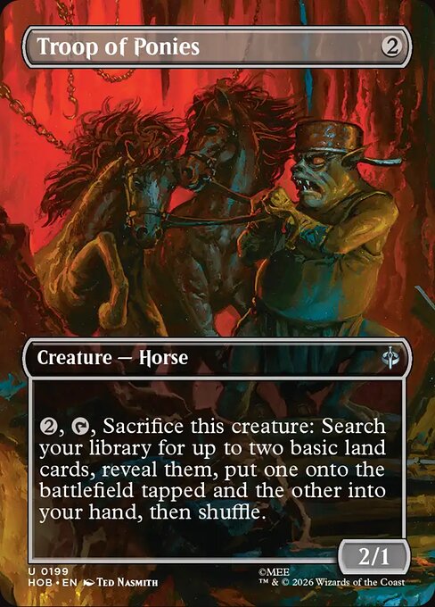 Troop of Ponies (Borderless) (Foil) - The Hobbit