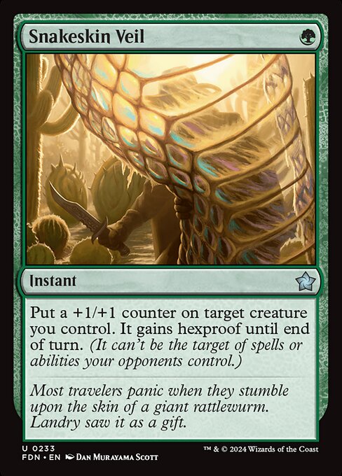 Snakeskin Veil (Foil) - Foundations