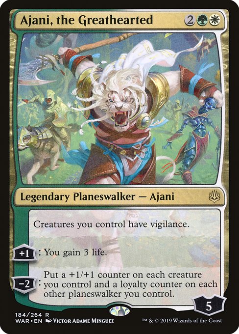 Ajani, the Greathearted (Foil) - War of the Spark