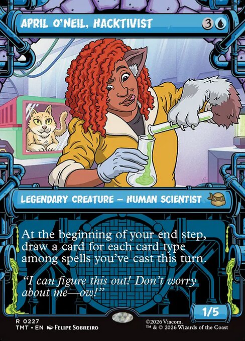 April O'Neil, Hacktivist (0227) (Showcase) (Foil) - Teenage Mutant Ninja Turtles