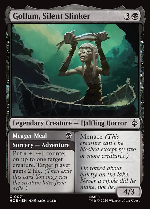 Gollum, Silent Slinker - The Hobbit