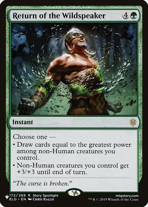 Return of the Wildspeaker - The List Reprints