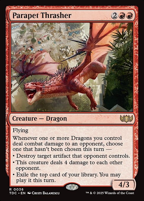 Parapet Thrasher - Commander: Tarkir: Dragonstorm