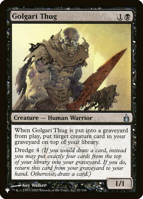 Golgari Thug - The List Reprints