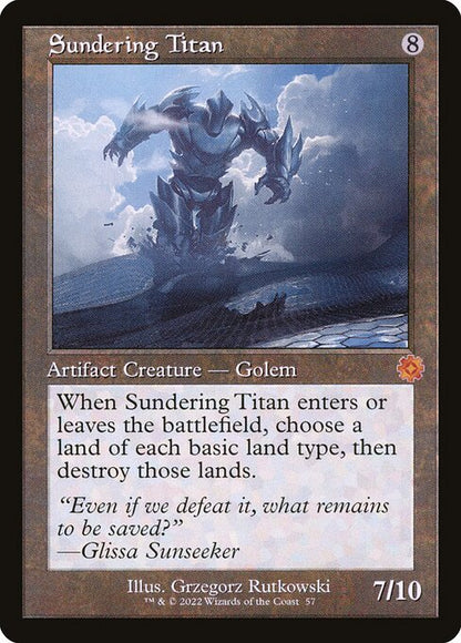 Sundering Titan (Foil) - The Brothers' War: Retro Frame Artifacts