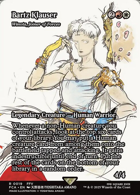 Bartz Klauser - Winota, Joiner of Forces (Showcase) - FINAL FANTASY: Through the Ages