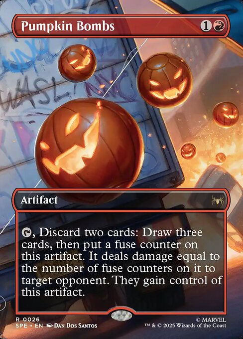 Pumpkin Bombs (Borderless) (Foil) - Marvel's Spider-Man: Eternal-Legal