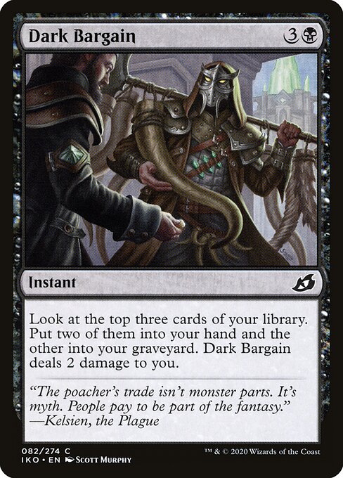 Dark Bargain (Foil) - Ikoria: Lair of Behemoths
