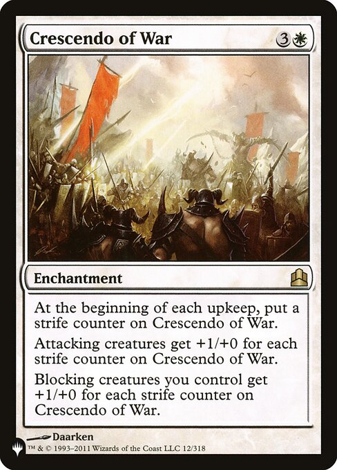 Crescendo of War - The List Reprints