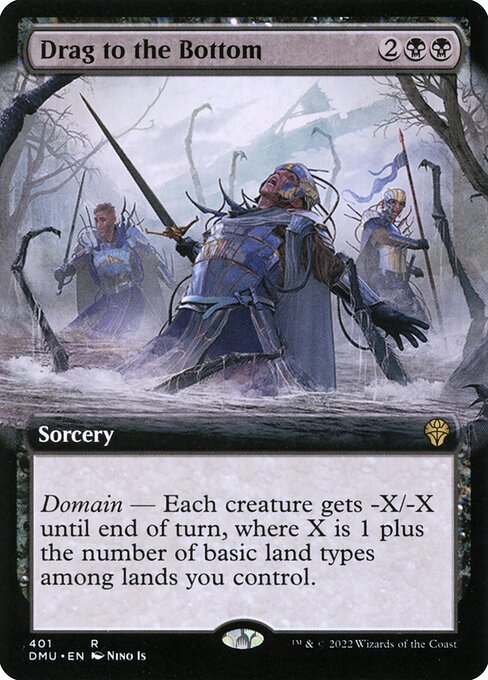 Drag to the Bottom (Extended Art) - Dominaria United