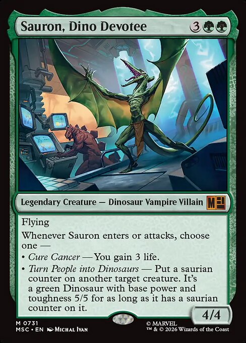 Sauron, Dino Devoteee - Commander: Marvel Super Heroes
