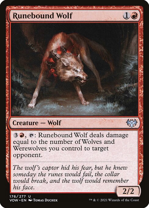 Runebound Wolf - Innistrad: Crimson Vow