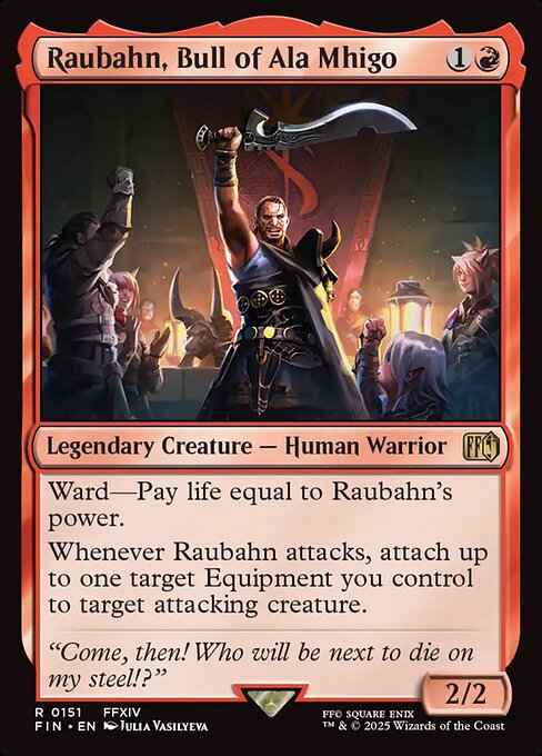 Raubahn, Bull of Ala Mhigo (Borderless) (Foil) - FINAL FANTASY